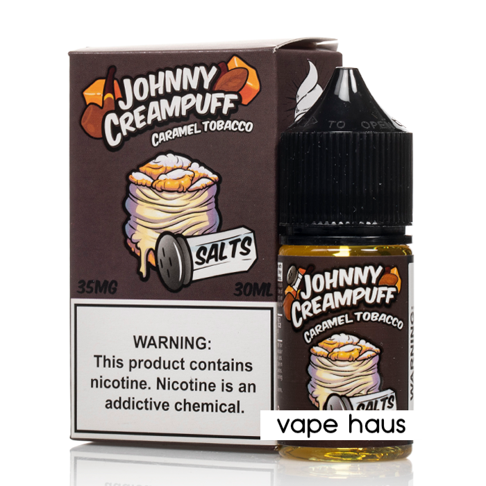 Tinted Brew Johnny Creampuff Salts - Caramel Tobacco (30ml)