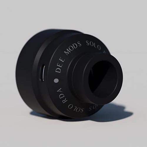Dee Mods SOLO 22mm RDA (FOC Dark Frosted Cap)