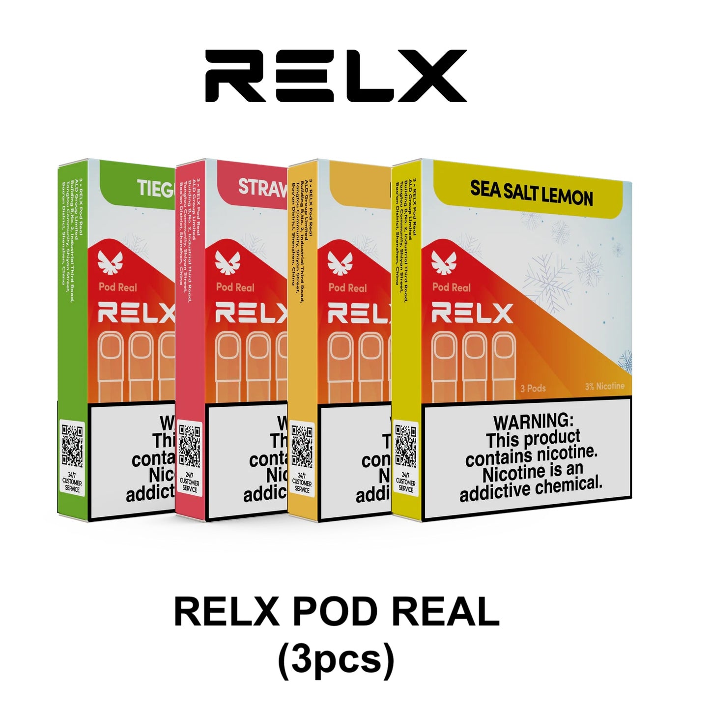 RELX Pod Real Replacement Pods (3pcs)