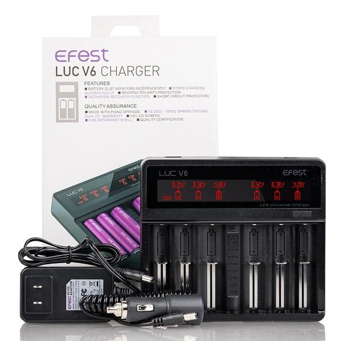 Pengecas Bateri Pintar Efest LUC V6