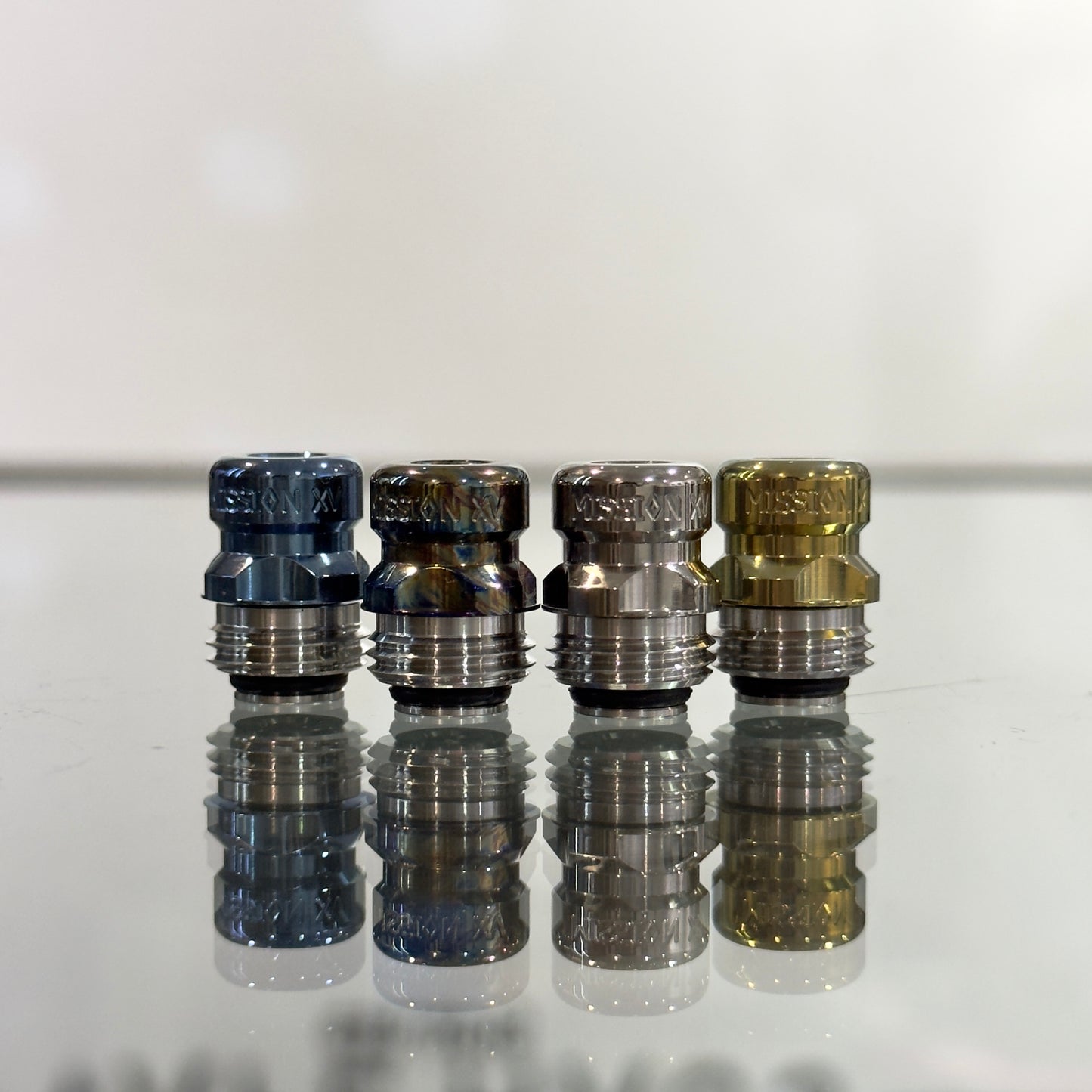 MISSION XV mini Nuke V2 Style BORO Integrated Tip (Titanium Edition)