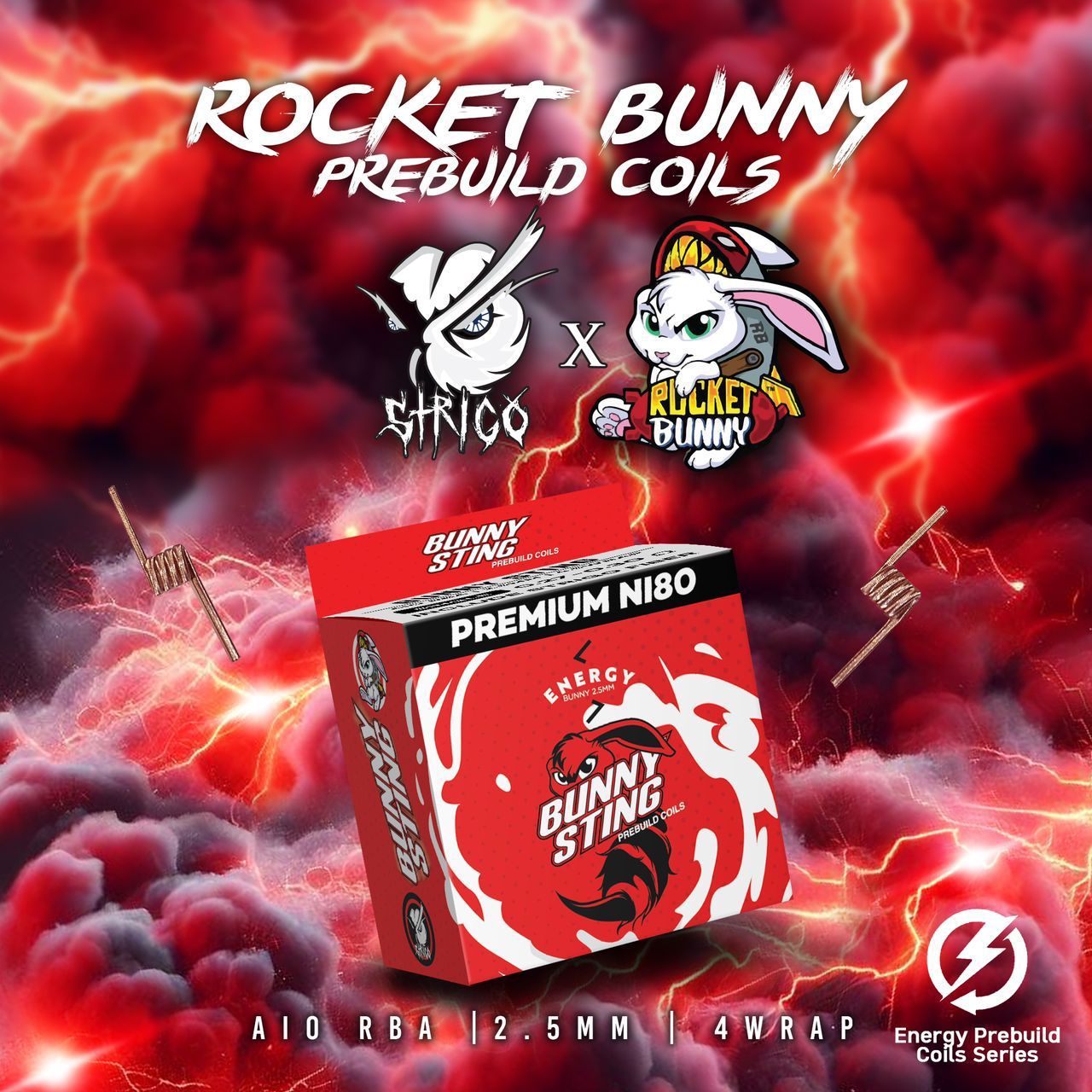 Stringo X Rocket Bunny Prebuilt Coils (2pcs)