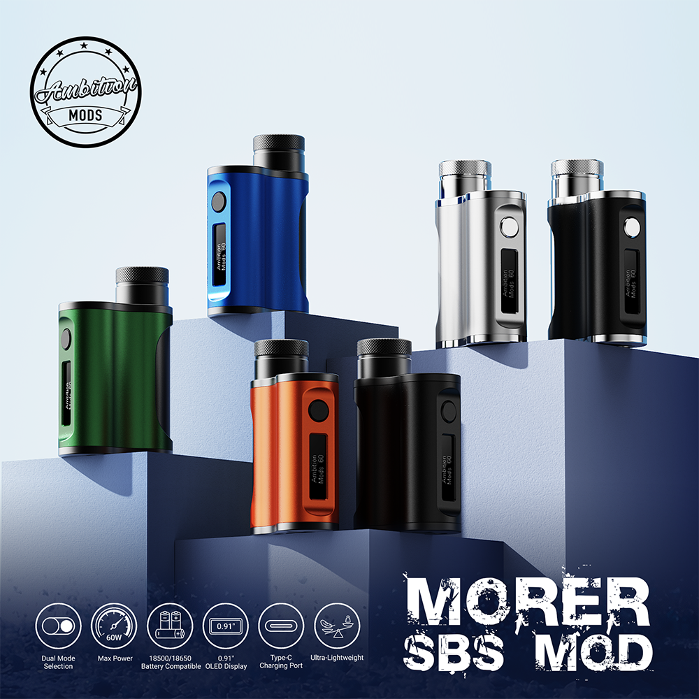 [PRE-ORDER] Ambition Mods Morer 60W SBS Box Mod ETA End July