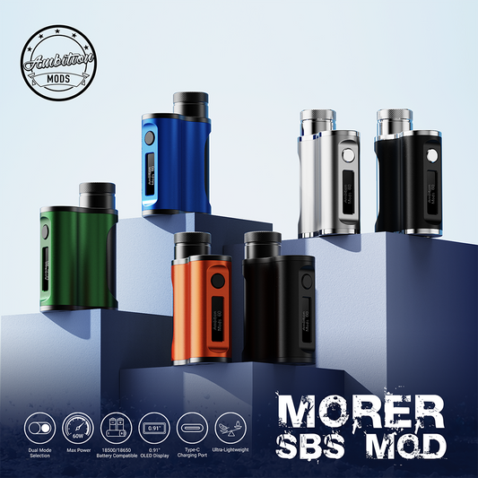 [PRE-ORDER] Ambition Mods Morer 60W SBS Box Mod ETA End July