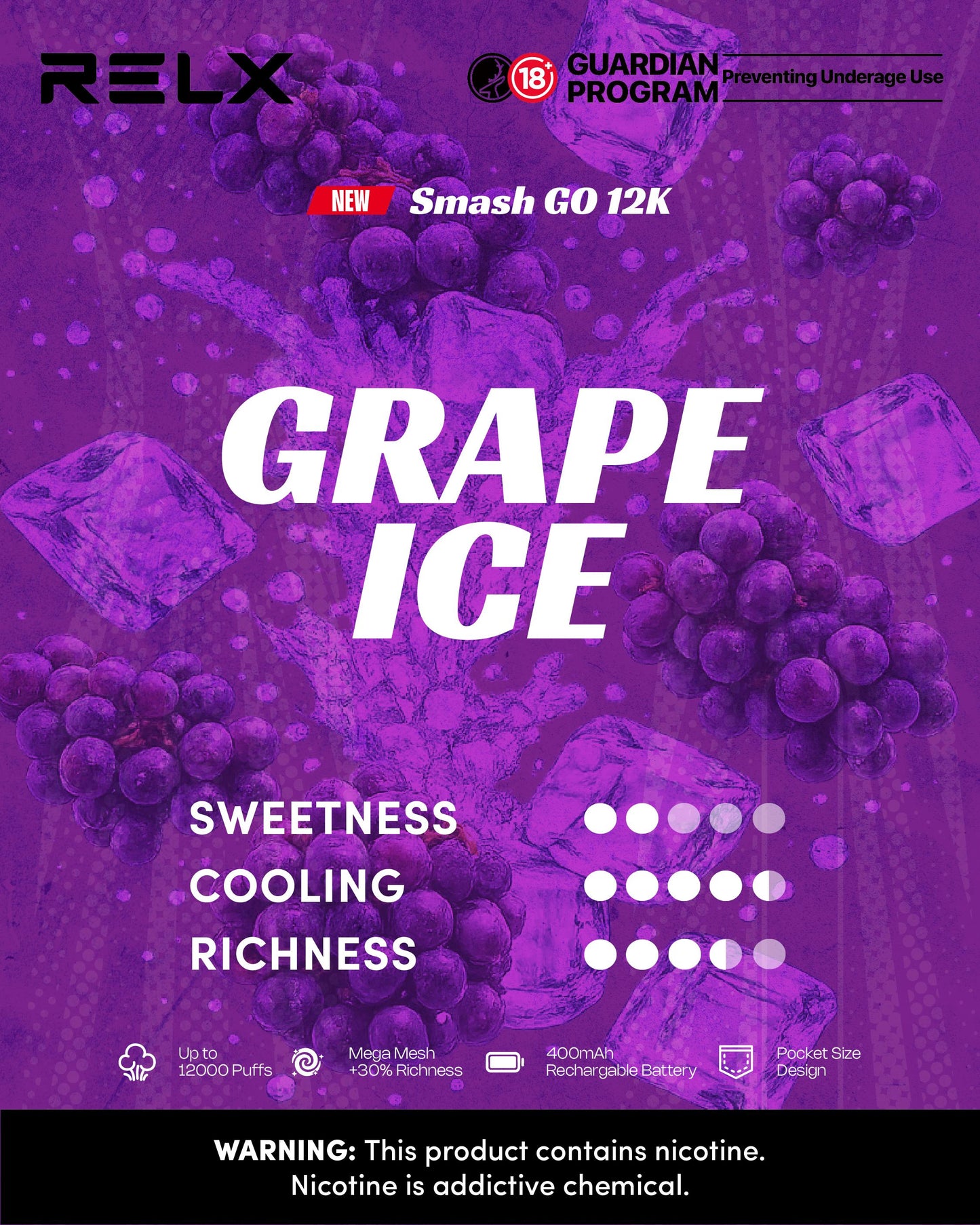 RELX Smash Go 12K puffs Disposable