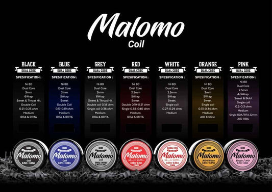Malomo Prebuilt Coils (2pcs) (Made in Indon)