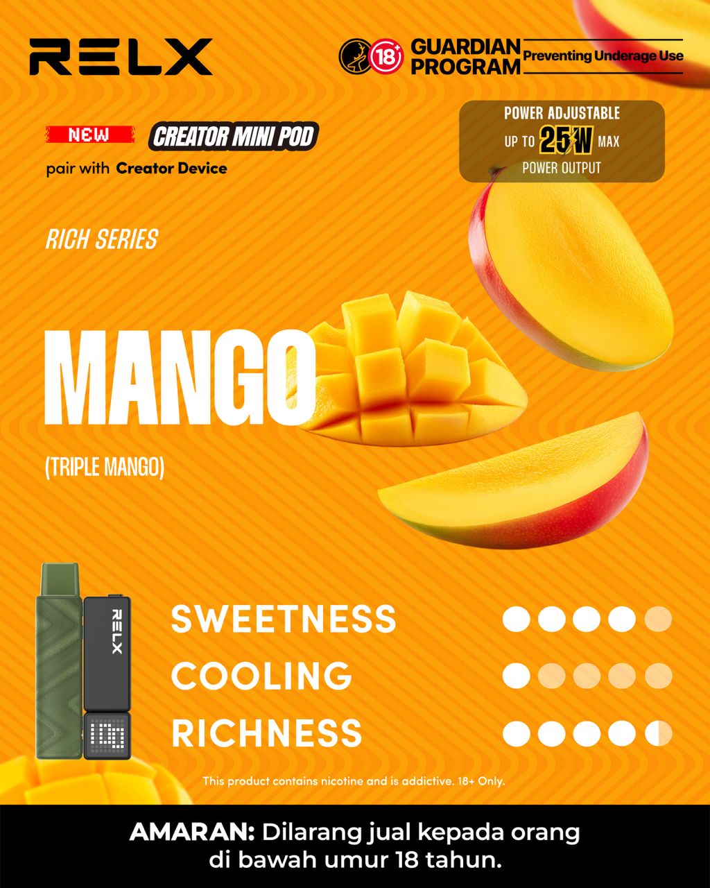 RELX Creator mini 3000puffs Disposable